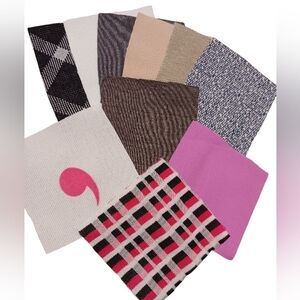 1960S MULTI-PATTERN VINTAGE PRE-CUT MATERIAL - 10PC - 4×4 INCHES